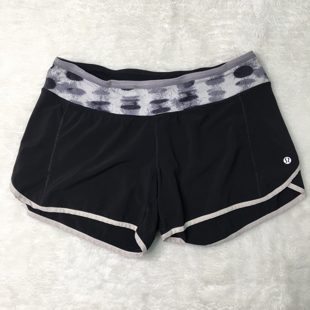 lululemon athletica Black and Gray Athletic Shorts